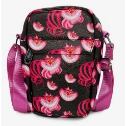 Cheapest ⌛ Disney Alice in Wonderland Cheshire Cat Vegan Leather Crossbody Bag ⭐