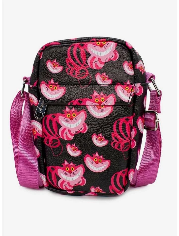 Cheapest ⌛ Disney Alice in Wonderland Cheshire Cat Vegan Leather Crossbody Bag ⭐ 1 Cheapest ⌛ Disney Alice in Wonderland Cheshire Cat Vegan Leather Crossbody Bag ⭐