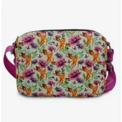Discount 😀 Disney Bambi Floral Collage Vegan Leather Crossbody Bag 😍