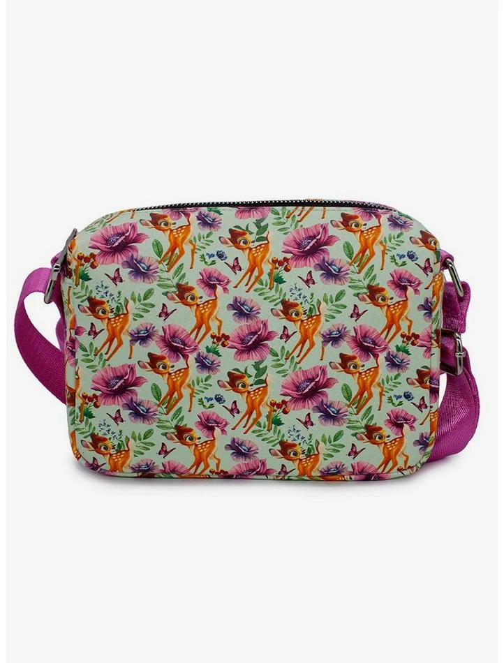 Discount ๐ Disney Bambi Floral Collage Vegan Leather Crossbody Bag ๐ 1 Discount ๐ Disney Bambi Floral Collage Vegan Leather Crossbody Bag ๐