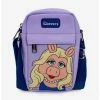 Coupon 👍 Disney The Muppets Miss Piggy Lavender Vegan Leather Crossbody Bag ❤️