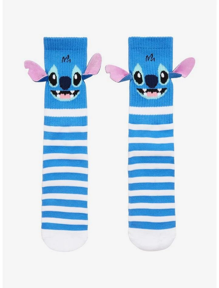 Brand new β Disney Lilo & Stitch Stripe 3D Stitch Crew Socks π 1 Brand new β Disney Lilo & Stitch Stripe 3D Stitch Crew Socks π
