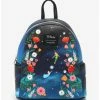 Deals 🔔 Loungefly Disney Peter Pan Floral Mini Backpack 😀