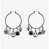 Cheapest ✔️ The Nightmare Before Christmas Jack Charms Hoop Earrings ❤️