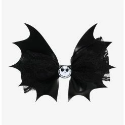 Budget 👍 The Nightmare Before 🧨 Christmas Jack Bat Wing Hair Bow ⌛