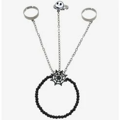 Best deal 🛒 The Nightmare Before Christmas Jack Spiderweb Hand Ring Bracelet 🎁