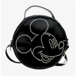 Flash Sale ❤️ Disney Mickey Mouse Rhinestone Outline Crossbody Bag ✔️