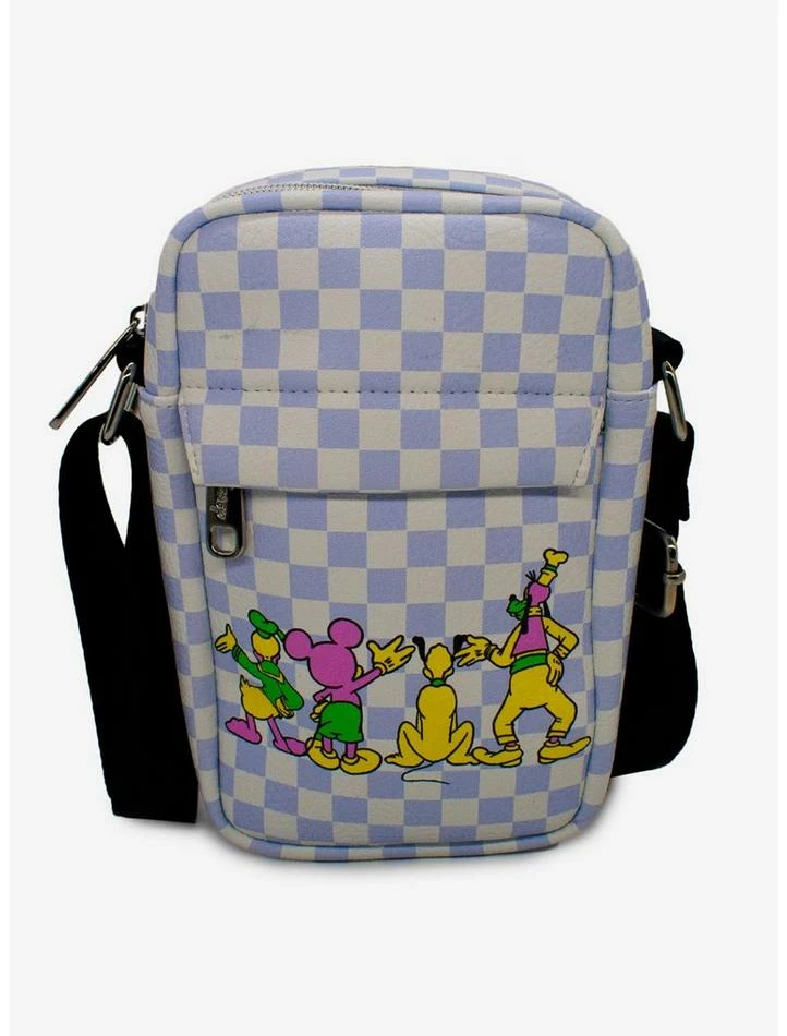 Brand new โจ Disney Mickey Mouse The Fab Four Checker Crossbody Bag ๐ 1 Brand new โจ Disney Mickey Mouse The Fab Four Checker Crossbody Bag ๐