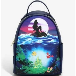 Brand new π₯ Loungefly Disney The Little Mermaid Silhouette Mini Backpack π§¨