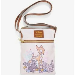 Buy 👏 Loungefly Disney Bambi Friends & Flowers Passport Crossbody Bag ✔️