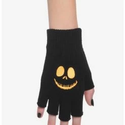 Discount ⌛ The Nightmare Before 🥰 Christmas Jack Fingerless Gloves 🔥