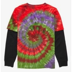 Promo ✨ Our Universe Disney Hocus Pocus Max Tie-Dye Twofer Long-Sleeve T-Shirt 👏