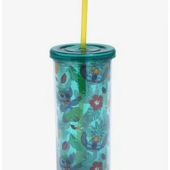 Best Pirce π Disney Lilo & Stitch Hula Floral Acrylic Travel Cup π€©