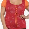 Hot Sale 😉 Her Universe Disney Hocus Pocus Mary Sanderson Lace-Up Girls Top Plus Size 🧨