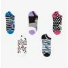 Brand new 🧨 Disney Lilo & Stitch Chibi Scrump & Stitch No-Show Socks 5 Pair 🎉