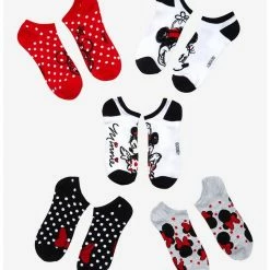 Coupon ๐ฏ Disney Minnie Mouse Polka Dots No-Show Socks 5 Pair ๐