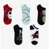 Buy ⌛ The Nightmare Before Christmas Jack & Sally Roses No-Show Socks 5 Pair 🔥