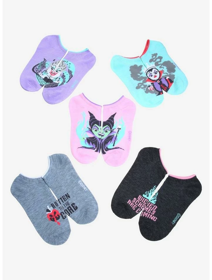 Best Sale π Disney Chibi Villains No-Show Socks 5 Pair π 1 Best Sale π Disney Chibi Villains No-Show Socks 5 Pair π