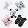 Promo 🥰 Disney Minnie Mouse Sketch No-Show ✨ Socks 5 Pair ✨
