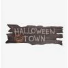 New 🛒 The Nightmare Before Christmas Halloween Town Faux Wood Sign 🔥