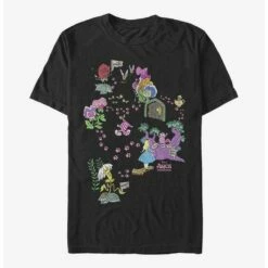 Hot Sale 🥰 Extra Soft Disney Alice in Wonderland Chesire Map T-Shirt 🌟