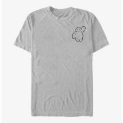 Top 10 🎉 Extra Soft Disney Big Hero 6 Vintage Line Baymax T-Shirt 🧨