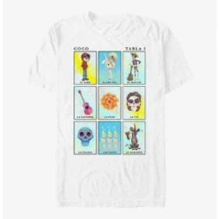 Cheap ⌛ Extra Soft Disney Pixar Coco Character Cards T-Shirt 😀