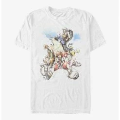 Best deal ✔️ Extra Soft Disney Kingdom Hearts Group In The Clouds T-Shirt ✔️