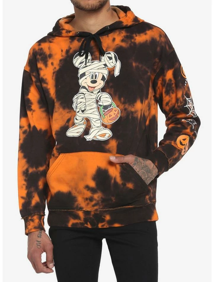 New π― Our Universe Disney Halloween Mickey Mouse Mummy Tie-Dye Hoodie π 1 New π― Our Universe Disney Halloween Mickey Mouse Mummy Tie-Dye Hoodie π