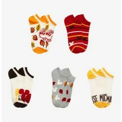 Buy 🧨 Disney Mickey Mouse Harvest No-Show Socks 5 Pair 🔥