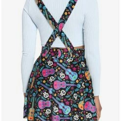Cheap 👍 Disney Pixar Coco Sugar Skull & Guitar Velvet Suspender Skirt 👏 -Dressup Outfits Shop 18320838 av2
