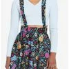 Cheap 👍 Disney Pixar Coco Sugar Skull & Guitar Velvet Suspender Skirt 👏