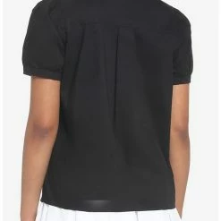 Best Pirce ✔️ Her Universe Disney 🥰 Halloween Bat Wing Collar Girls Woven Button-Up ✨ -Dressup Outfits Shop 18369324 av2