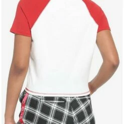 Coupon 🎁 Her Universe Disney Lilo & Stitch Devil Girls Raglan Baby T-Shirt 👍 -Dressup Outfits Shop 18369342 av2