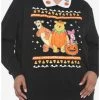 Hot Sale 🎁 Her Universe Disney Halloween Winnie The Pooh & Friends Collared 🎉 Girls Sweatshirt Plus Size ✨