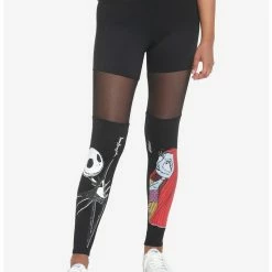 Wholesale ✨ The Nightmare Before Christmas Jack & Sally Mesh Leggings 💯