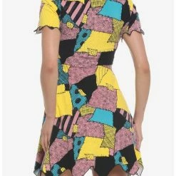 Wholesale 😀 The Nightmare Before Christmas Sally Patchwork Jagged Dress 😀 -Dressup Outfits Shop 18373933 av2
