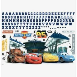 Deals π Disney Pixar Cars Peel And Stick Giant Wall Decals With Alphabet β