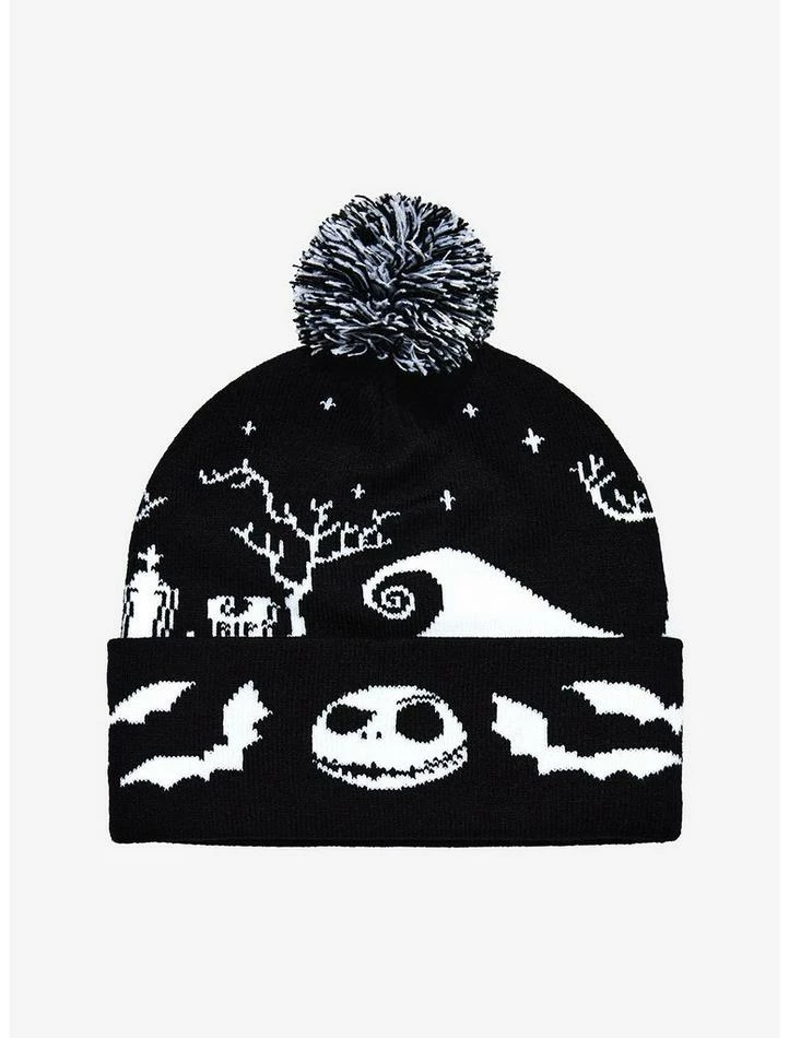 Budget β¨ The Nightmare Before π Christmas Jack Graveyard Pom Beanie β€οΈ 2 Budget β¨ The Nightmare Before π Christmas Jack Graveyard Pom Beanie β€οΈ - Image 2