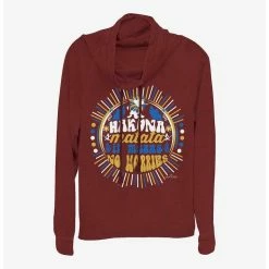 Best reviews of ⭐ Disney The Lion King Hakuna Matata ⌛ Girls Cowl Neck Long Sleeve Top 👏