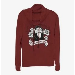 Top 10 🛒 Disney The Lion King Love Is Savage Girls Cowl Neck Long Sleeve Top 🤩