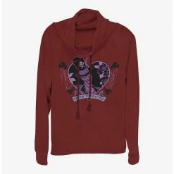 Cheap 😍 Disney The Princess and the Frog Deadly Irresistible Girls Cowl Neck Long Sleeve Top 🤩