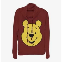 Best reviews of ⭐ Disney Winnie The Pooh Big Face 👍 Girls Cowl Neck Long Sleeve Top ✔️