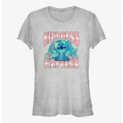 Promo ⭐ Disney Lilo & Stich Stitch Kindness 🎁 Girls T-Shirt ✔️