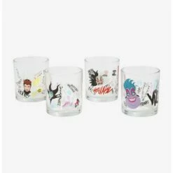 Deals 🤩 Disney Villains Glass Cup Set 👏