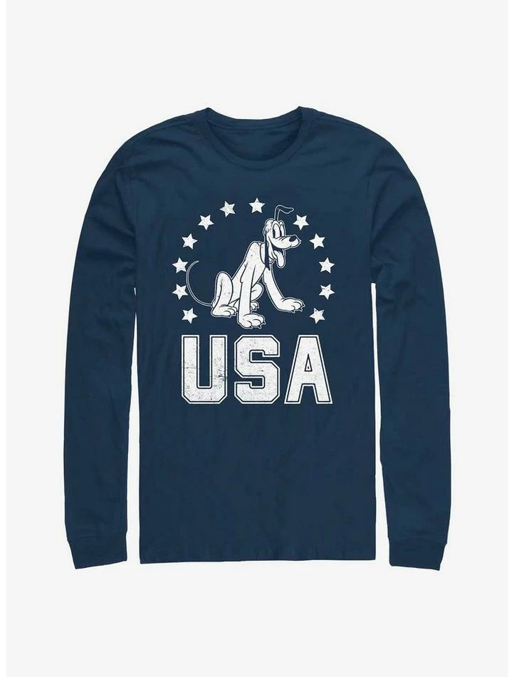 Brand new ✔️ Disney Pluto Usa Long-Sleeve T-Shirt ⌛ 1 Brand new ✔️ Disney Pluto Usa Long-Sleeve T-Shirt ⌛