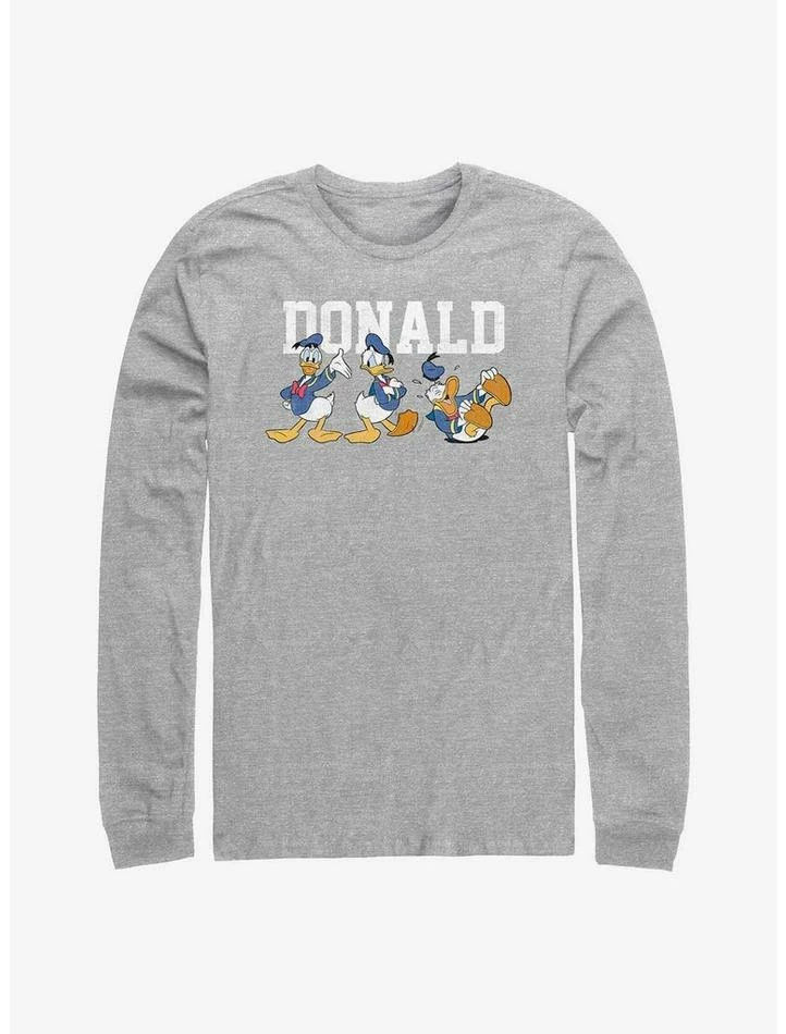 Promo 🥰 Disney Donald Duck Poses Long-Sleeve T-Shirt 👏 1 Promo 🥰 Disney Donald Duck Poses Long-Sleeve T-Shirt 👏