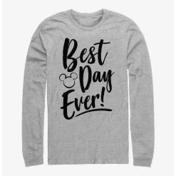 New ❤️ Disney Mickey Mouse Best Day Long-Sleeve T-Shirt 💯