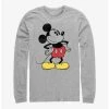 Coupon 🌟 Disney Mickey Mouse Classic Vintage Mickey Long-Sleeve T-Shirt ⭐