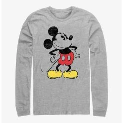 Coupon 🌟 Disney Mickey Mouse Classic Vintage Mickey Long-Sleeve T-Shirt ⭐